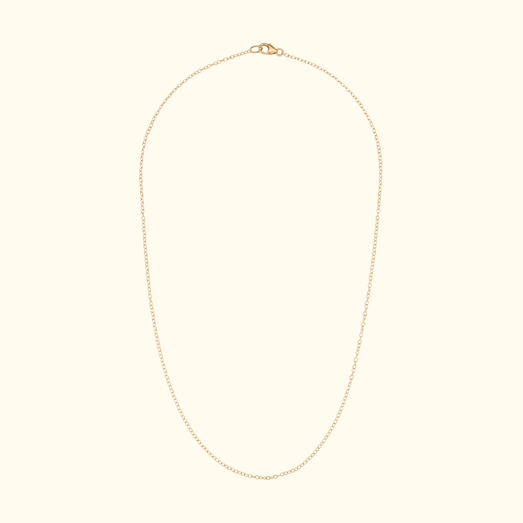 17" delicate gold cable chain by jessica liu